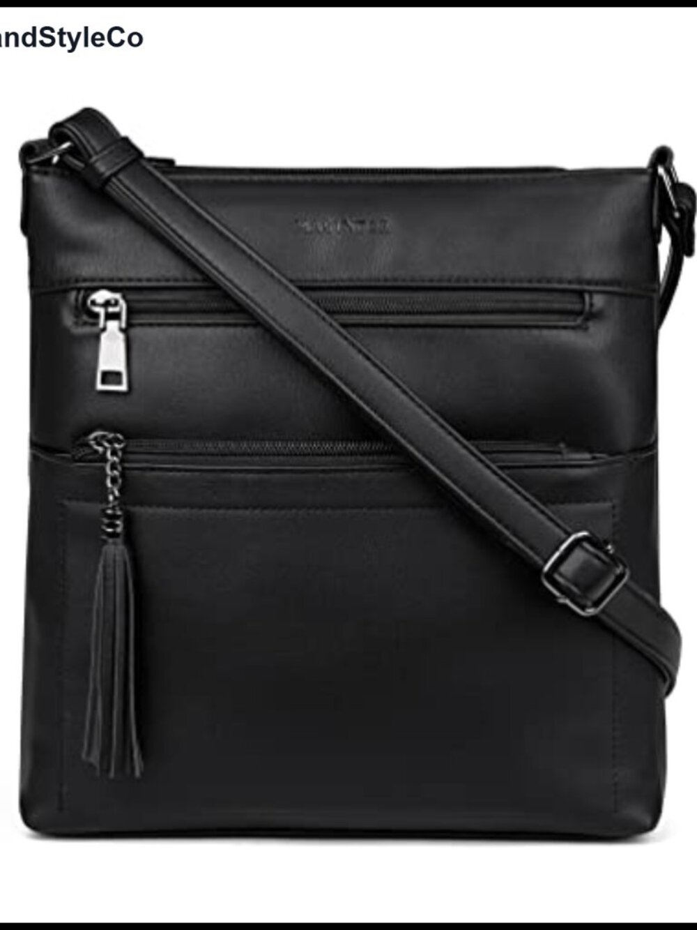 Women's Crossbody Purse Faux Leather Multi Pocket Sling Bag Shoulder